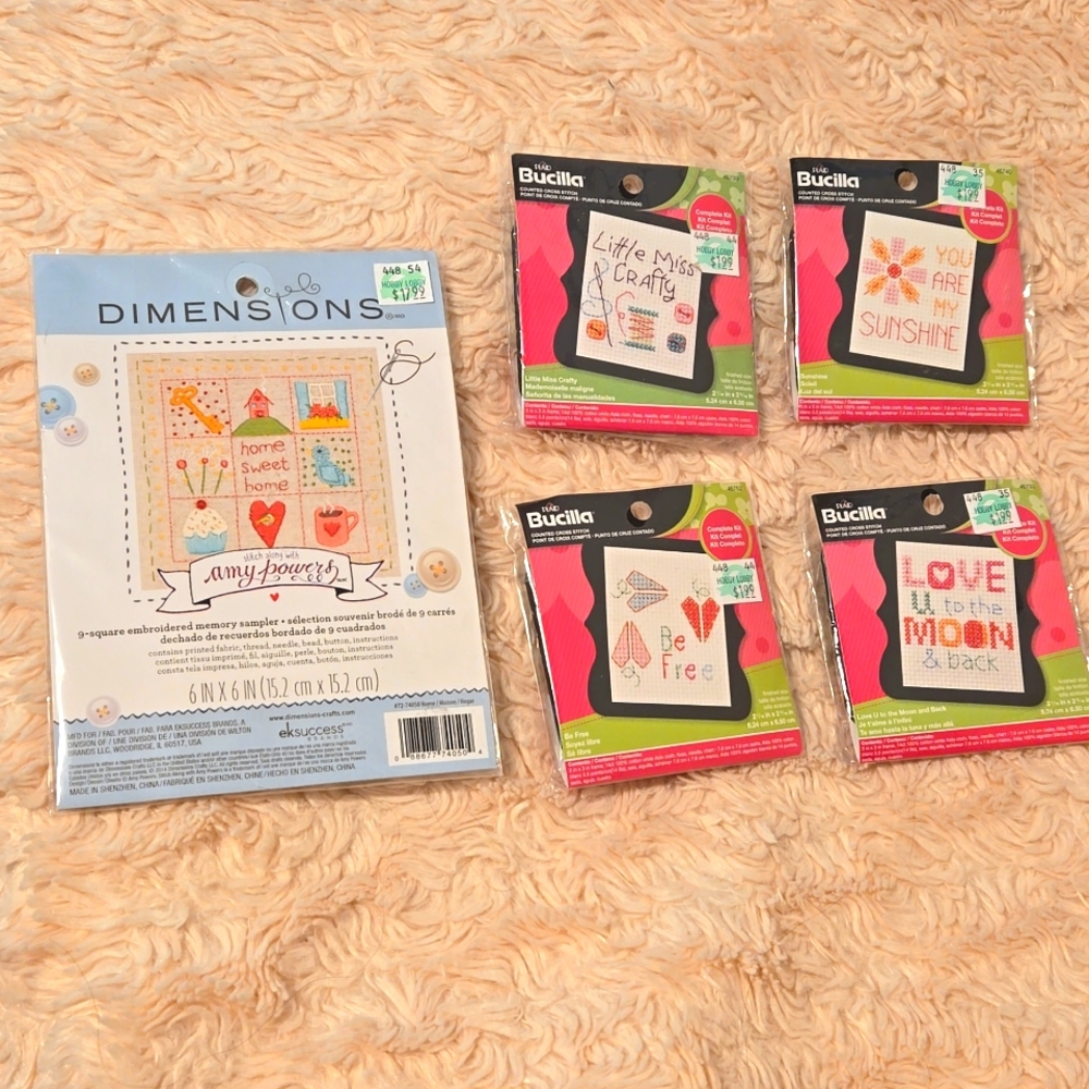 Set of Cross Stitching (5 pieces)